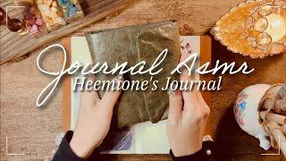 [ASMR Vintage Journal] Purple | Journal with me