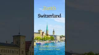 Zurich Switzerland | 3 Days Itinerary | Things to do in Zurich | Must see places Zurich Travel Guide