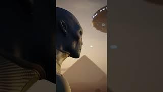 Aliens at Giza Plateau #alien #alienship