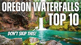 TOP 10 WATERFALLS TO VISIT IN OREGON - 4K TRAVEL GUIDE