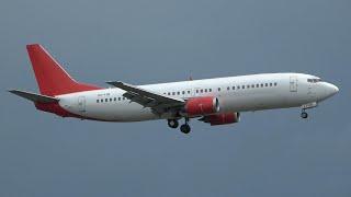 4 Airways Boeing 737-400 9H-FOR Turnaround at Tampere-Pirkkala