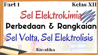 Sel Elektrokimia (1) | Sel Volta Dan Sel Elektrolisis | Rangkaian Sel