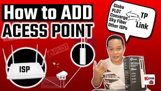 HOW to ADD TP-link EAP 110 AP (Access Point)  to PLDT HOME FIBR, CONVERGE, GLOBE, SKY FIBER,