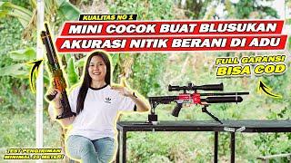 MINI COCOK BUAT BLUSUKAN!! TES AKURASI SENAPAN PCP BOCAP PREDATOR MINI AKURASI NITIK SIAP BERBURU!