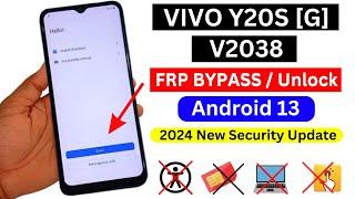 Vivo Y20s Frp Bypass Android 13 Without Pc New Security 2024 | Vivo Y20s V2038 Google Account Bypass