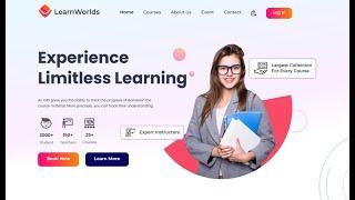 E-Learning Education Website UI Prototype - Opedia Studio