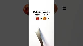 Metallic Gold and copper Color Combinations Mixing Recipes #colormixing #shorts #asmr