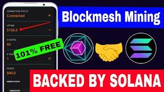 BlockMesh Network Airdrop Free | New Extension Mining Airdrop Same Like Grass & Nodepay