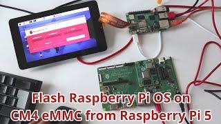 Flashen Sie Raspberry Pi OS auf Raspberry Pi Compute Module 4 eMMC von Raspberry Pi 5 mithilfe vo...