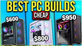 Best BUDGET Gaming PC Builds in 2025!  (UNDER $1000)