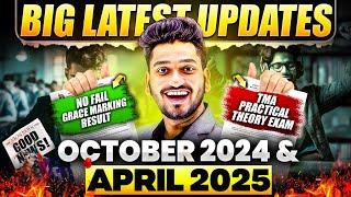 NIOS Big Latest Updates October Results 2024 & April Exam 2025 Date, TMA & Practical Marks | No Fail