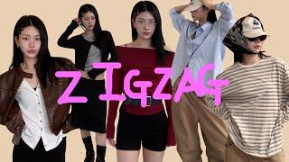 HAUL September Zigzag Autumn Haul – Affordable Items Under 60,000 KRW That I’ll Wear All Season 🟩