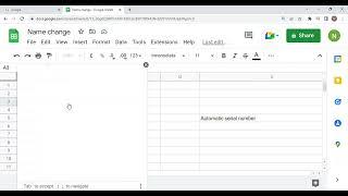 How to set Automatic serial number in Google sheet#google sheets