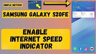 Samsung Galaxy S20 FE network speed indicator/samsung s20 fe wifi setting/Data/internet Speed Meter