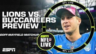 Previewing the Jared Goff-Baker Mayfield matchup in Lions vs. Bucs during Week 6️⃣ | NFL Live