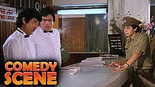 Sridevi & Kader Khan | Comedy Scene | Jawab Hum Denge | Jackie Shroff, Shatrughan Sinha | HD