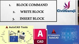 Mastering AutoCAD's Block, Wblock & Insert Commands: Boost Your CAD Productivity!