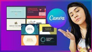 Canva Business Card Guide For Beginners:  How To Create A Pixel Perfect Business Card In Canva