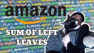 Amazon Coding Interview Question - Sum of Left Leaves (LeetCode)