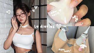 LA diaries : buying waiter a BTS album, nails, kbbq + cafes, designer bag, shopping