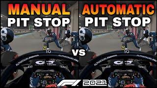 Manual vs Automatic Pit Stop on F1 2021