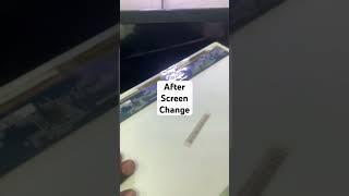 Half of the Lenovo laptop screen had a white issue which was fixed by replacing it with a new screen