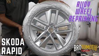 Skoda rapid alloy wheels needed Painting again | Hindi | Brotomotiv