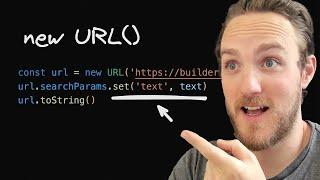 Better reading and writing URLs in modern JavaScript