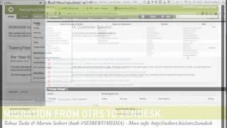 Export OTRS data and import into Zendesk automatically