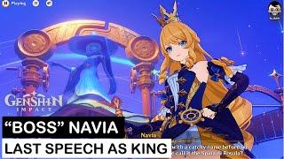 King Navia's Inspiring Speech Unites All! | Genshin Impact Cutscene