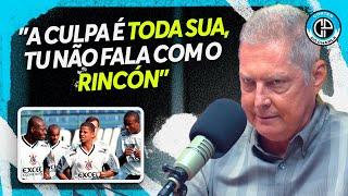 JOGADOR CH0ROU DEPOIS DA TRETA DO RINCÓN COM MARCELINHO NO CORINTHIANS