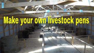 Starting a farm vlog #97 build your own livestock pens