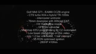 Mk6 GTI K04-x hybrid Low boost map testing 3rd-4th pull