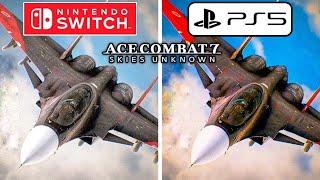 Ace Combat 7 Skies Unknown PS5 vs Nintendo Switch Graphics Comparison