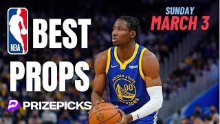 BEST PRIZEPICKS NBA PROPS & BETS TODAY | 3/3/2024
