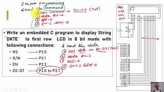 LCD interfacing with 8051 Microcontroller in 8 bit mode