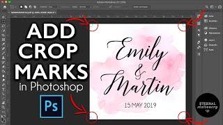 How to add crop / trim marks and bleed in Adobe Photoshop | Eternal Stationery