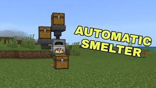 EASIEST AUTOMATIC SMELTER DESIGN | MINECRAFT 1.19 |