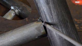 How to make you weld thin pipes better with stick welding.