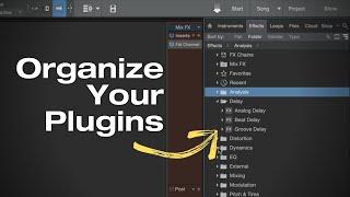 Organizing Your Plugins in #StudioOne