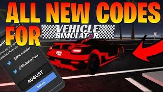 Vehicle Simulator All Working Codes (ALL WORKING CODES) Vehicle Simulator Codes *AUGUST 2020 CODES*