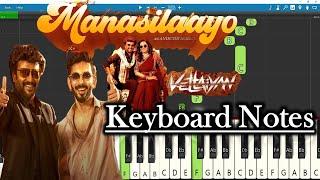 Manasilaayo Song Keyboard Notes | Anirudh | Rajinikanth | Vettaiyan