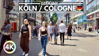 Cologne / Köln Germany  Amazing Summer Walk ️ 2023 4K 60FPS Walking Tour