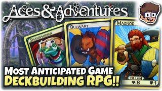 My MOST ANTICIPATED GAME, Deckbuilding Poker RPG! | Let's Try: Aces and Adventures