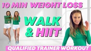 Walk at Home  Walking Exercise for Weight Loss  10 Minute Walking Workout - Daily Workout at Home