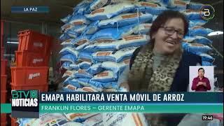 Emapa habilitará venta móvil de arroz desde la siguiente semana