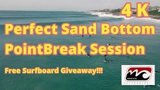 Epic Sand Bottom Pointbreak Session with Mikey February and local crew