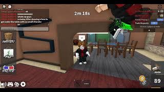 how to get under the table in mm2 without small avatar