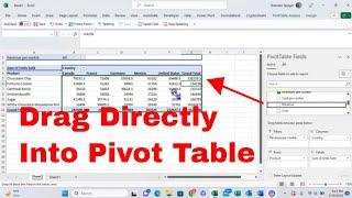 Turn on Classic Pivot Table View to Drag Fields Directly Into Pivot Table in Microsoft Excel #howto