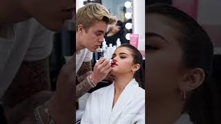 Justin Bieber with Selena Gomez in Beauty Salon